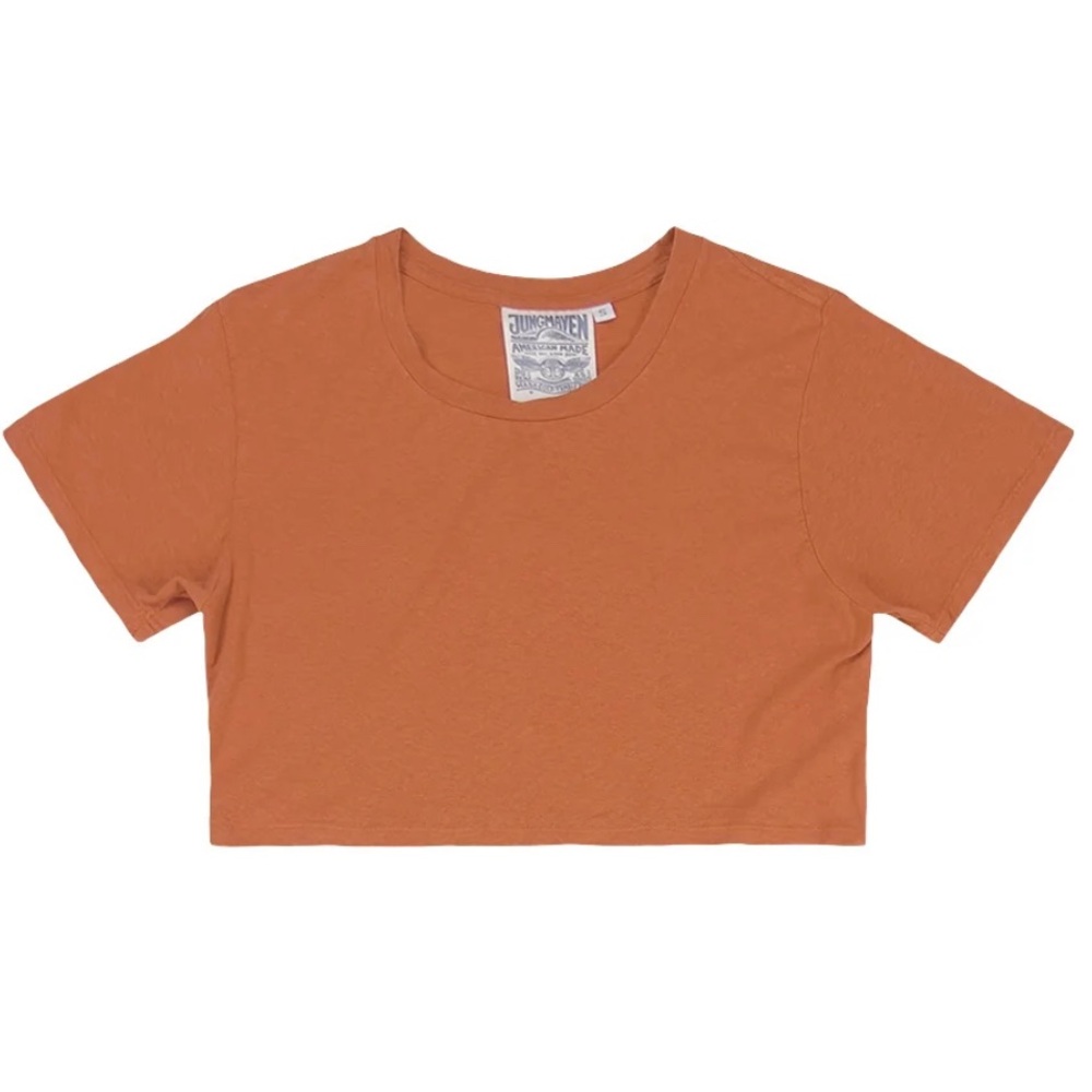 Jungmaven Super Cropped Lorel Tee in Rooibos XS - Picture 2 of 4